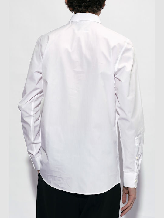 Moschino Men's Shirt Long Sleeve Cotton White.