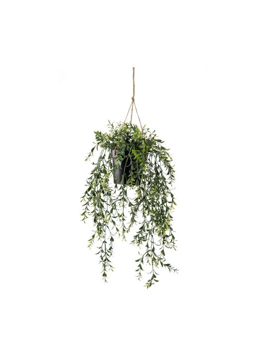 Emerald Hanging Artificial Plant Buxus (Common box) Green 50cm 1pcs