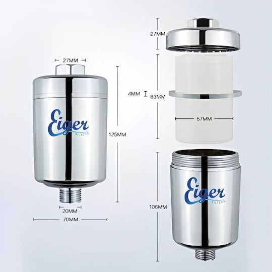 Eiger KDF Shower Water Filter EG-05-01