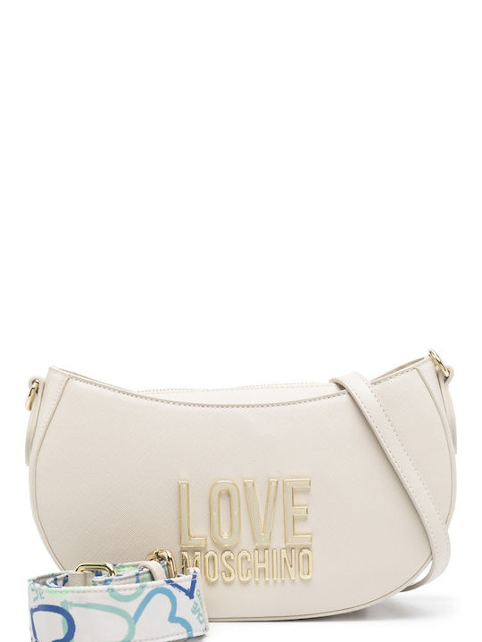 Moschino Damen Tasche Crossbody Beige