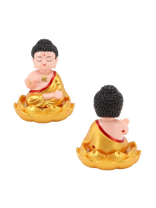 Decorative Buddha made of Plastic Prosperity 11x8.5cm 1pcs