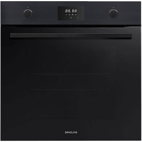 Davoline BPDX 6012BL + BVC6005 Φούρνος άνω Πάγκου 72lt με Κεραμικές Εστίες Π59.5εκ. Μαύρος
