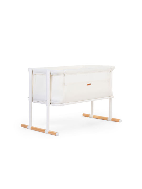 Childhome Cradle Evolux with Mattress and Side Opening Natural White