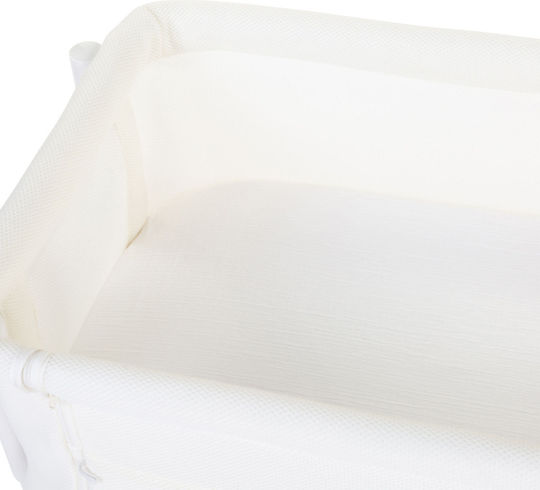 Childhome Люлка Evolux с Матрак и Странично Отваряне Natural White