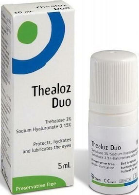 Thea Pharma Hellas Thealoz Duo Picături Oftalmice cu Acid Hialuronic pentru Ochi Uscat 5ml