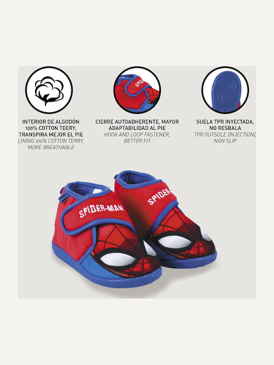 Spiderman Παντόφλες Μποτάκια Μπλε