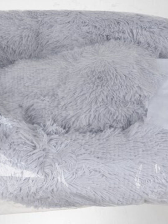 Purlov Пуф Легло за куче Сив 60x15см.