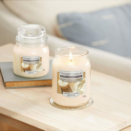 Yankee Candle Scented Candle Jar with Scent Vanilla White 538gr 1pcs
