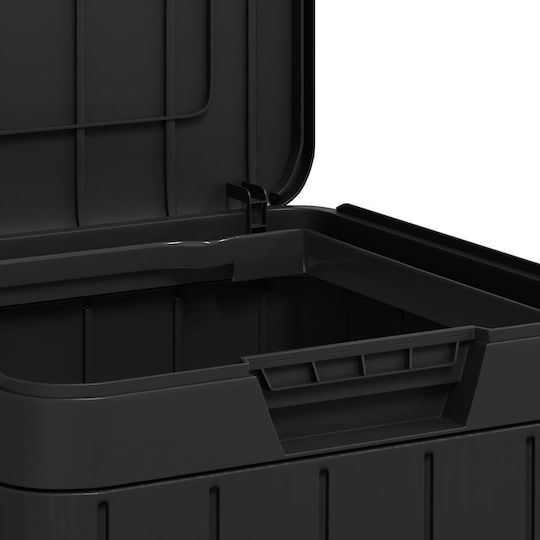 vidaXL Plastic Waste Bin 80lt Gray
