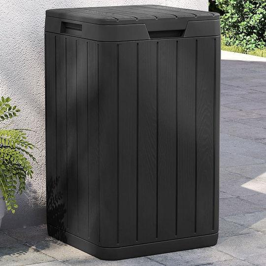 vidaXL Plastic Waste Bin 80lt Gray