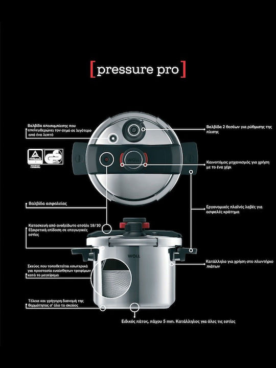 Woll Pro Χύτρα Ταχύτητας 6lt