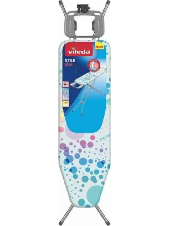 Vileda Star Plus Ironing Board for Boiler System Foldable with Socket Multicolored 120x38cm