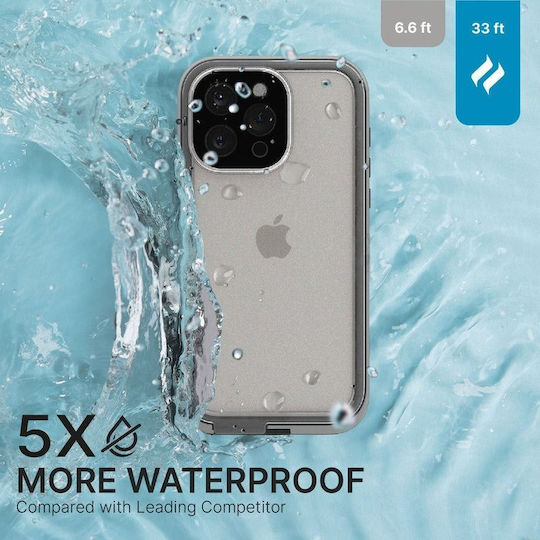Catalyst Total Protection Back Cover Πλαστικό / Σιλικόνης 2mm Αδιάβροχο Γκρι (iPhone 15 Pro Max)