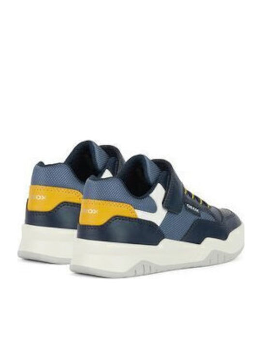 J Perth Kids Sneakers Anatomic with Scratch Navy Blue