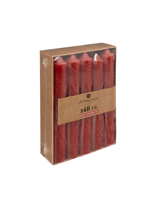 Scented Candle Taper Red 10pcs