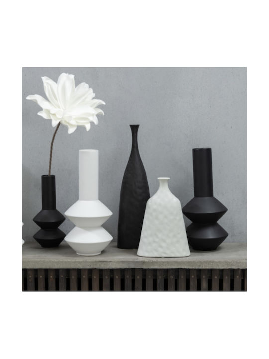 Decorative Vase Ceramic Black 9x30cm 1pcs