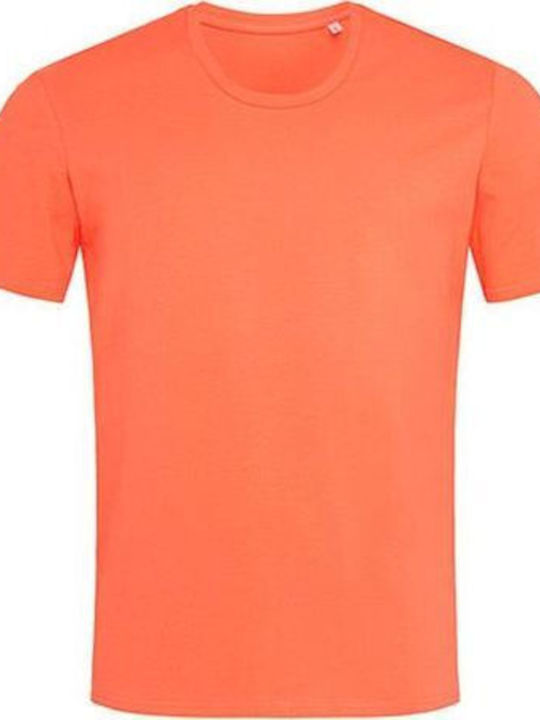 Stedman Clive Relaxed Ανδρικό Διαφημιστικό T-shirt Κοντομάνικο Salmon