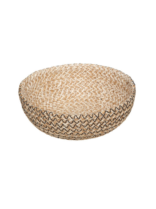 Set of Decorative Baskets Straw with Handles 4pcs