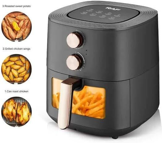 Raf R5233 Air Fryer 5.5lt Γκρι