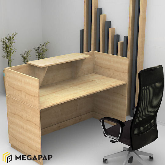 Megapap 0128623 Office Reception L200xW70xH110cm