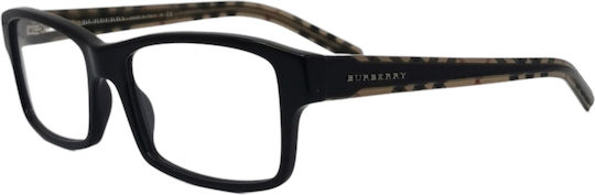Burberry Plastic Eyeglass Frame Black BE2067 3177