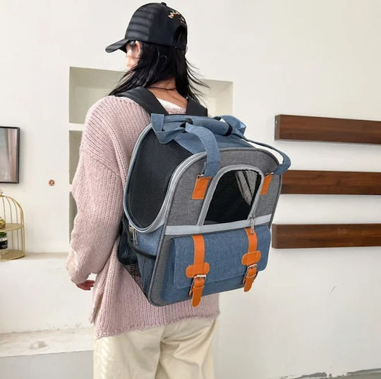 Rucsac pentru transport câine / pisici Portocaliu M33xL22xA39cm.
