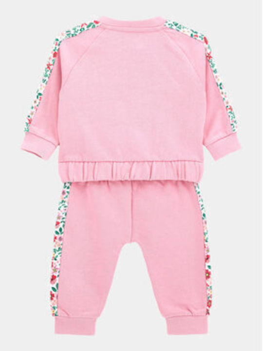 Guess Kids Sweatpants Set Rose 2pcs