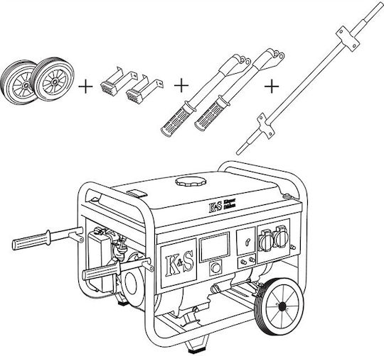 Könner & Söhnen 51500010 Zubehör Generator Set 2Stück