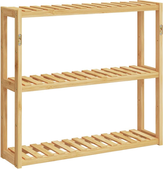vidaXL Rafturi de baie Raft Baie Lemn 60x15x54cm Albastră