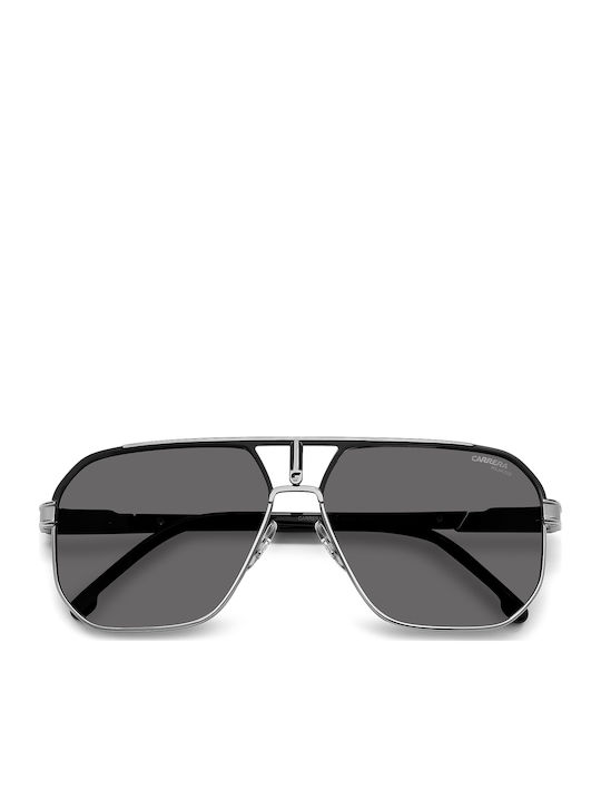 Carrera Men's Sunglasses with Grey Metallic Frame and Grey Polarized Lens 1062/S RZZ/M9