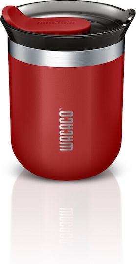 Wacaco Octaroma Classico Ποτήρι Θερμός Ανοξείδωτο BPA Free 180ml Carmine Red με Επιστόμιο
