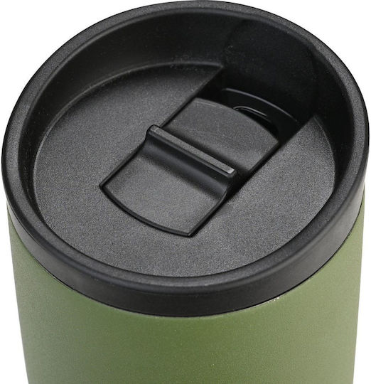 Estia Travel Mug Save The Aegean Recyclable Thermos Cup Stainless Steel BPA Free 350ml Forest Spirit