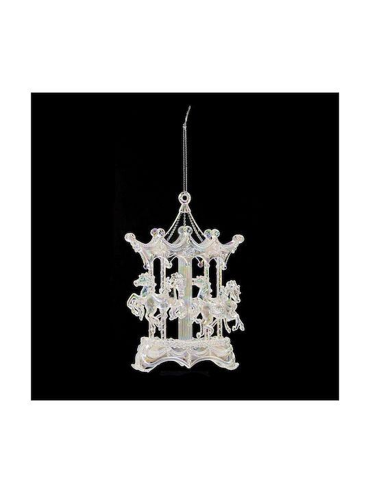 Fun World Christmas Αcrilyc Carousel Ornament Transparent