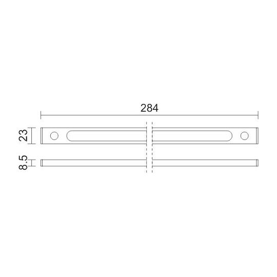 Spot Light Commercial Linear LED Ceiling Light 4W Natural White IP20 28.4cm