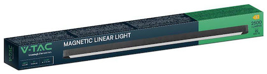 V-TAC LED Комерсиално Линейно Осветление Светило Таван 22W Хладно бяло IP20 Ш61.5xД2.6xВ2.4см.