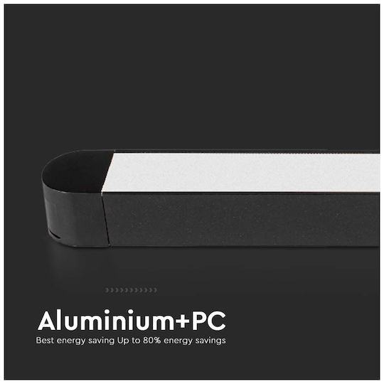 V-TAC LED Γραμμικό Φωτιστικό Οροφής 18W Ψυχρό Λευκό IP20 Μ38.5xΒ2.6xΥ2.4εκ.