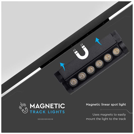 V-TAC LED Γραμμικό Φωτιστικό Οροφής 5W Ψυχρό Λευκό IP20 Μ14.5xΒ5.2xΥ3.3εκ.