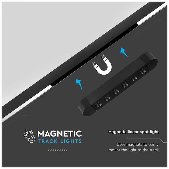 V-TAC Commercial Linear LED Ceiling Light 5W Cold White IP20 L16xD2.6xH2.4cm