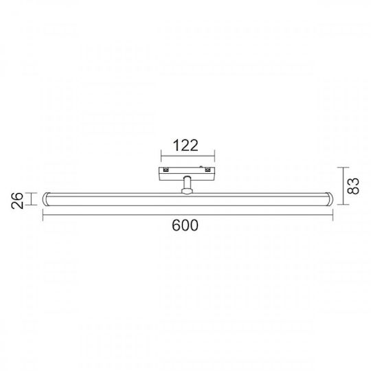 Spot Light Commercial Linear LED Ceiling Light 12W Natural White L60xD2.6cm