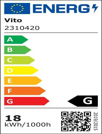 Vito FIT-X LED Комерсиално Линейно Осветление Светило Таван 18W Хладно бяло IP20 Ш58xД7.3xВ2.3см.