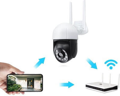 IP Surveillance Camera Wi-Fi Waterproof with Speaker and Flash 3.6mm