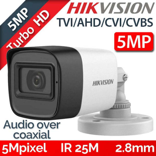 Hikvision DS-2CE16H0T-ITPFS CCTV Cameră de Supraveghere Full HD 1080p Rezistentă la apă cu Lentilă 2.8mm