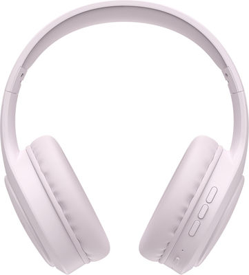 Havit H633BT Ασύρματα Bluetooth Over Ear Ακουστικά με 22 ώρες Λειτουργίας Ροζ