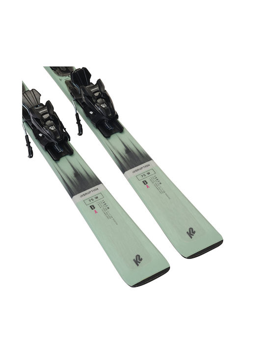 K2 Disruption 75 Femei Clăpari Ski în Culoare Negru cu Legături