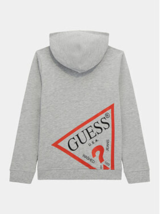 Guess Cardigan pentru copii cu glugă gri