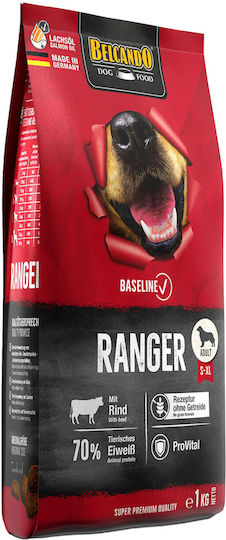 Belcando 1kg Dry Food Grain-Free for Adult Dogs with Poultry, Meat, Salmon, Beef, Potatoes, Fish and Liver