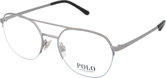 Ralph Lauren Мъжки Метален Рамка за Очила Сребрист PH1183 9002