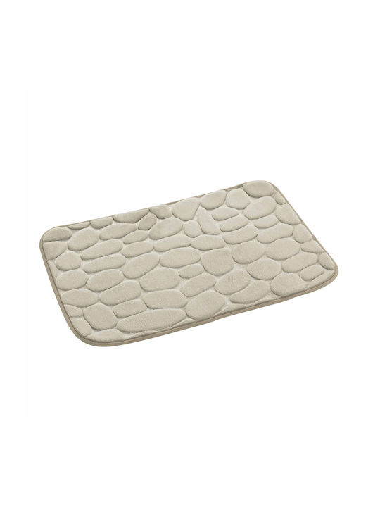 U10 Thizy Rutschfest Badematte Mikrofaser Rechteckig 1801981 Taupe 50x80cm