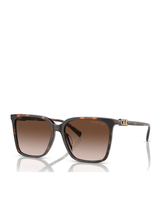 Michael Kors Canberra Havana Women's Sunglasses with Brown Tartaruga Plastic Frame and Brown Lens