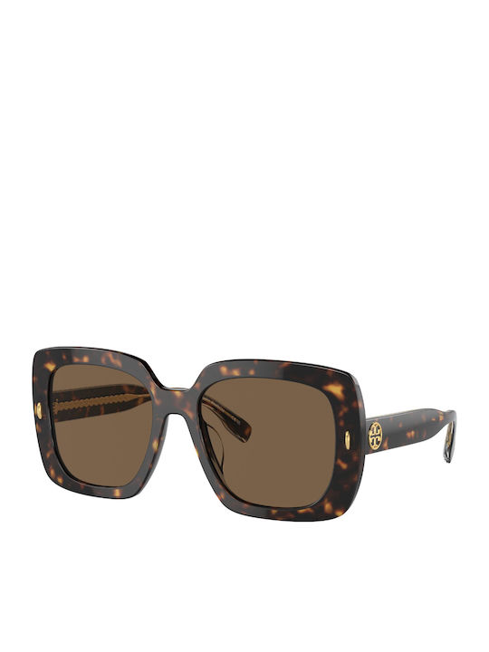Tory Burch Унисекс Слънчеви Очила с Кафява Пластмасова Рамка TY7193u-172873